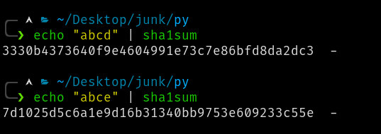 SHA1 HASH